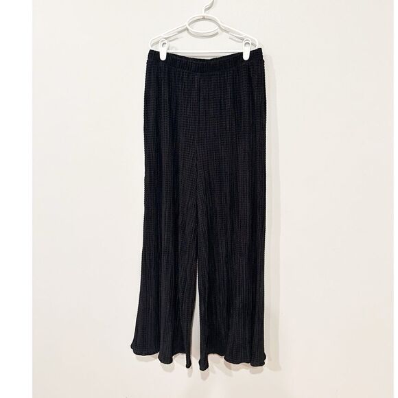 Show me your mumu scrunch wide leg crop pants black - Picture 5 of 7